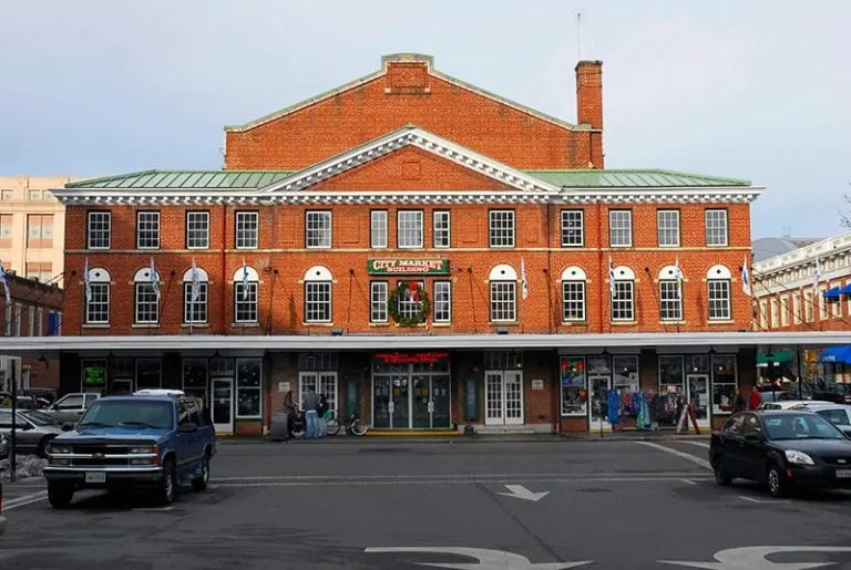 Historic Roanoke City Market in downtown Virginia