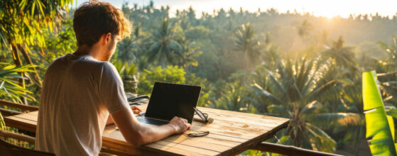 Modern flexible living setup designed for digital nomads working remotely while traveling.